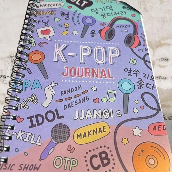 K-POP Bundle - Journal Notebook & Brush NEW - Picture 3 of 6